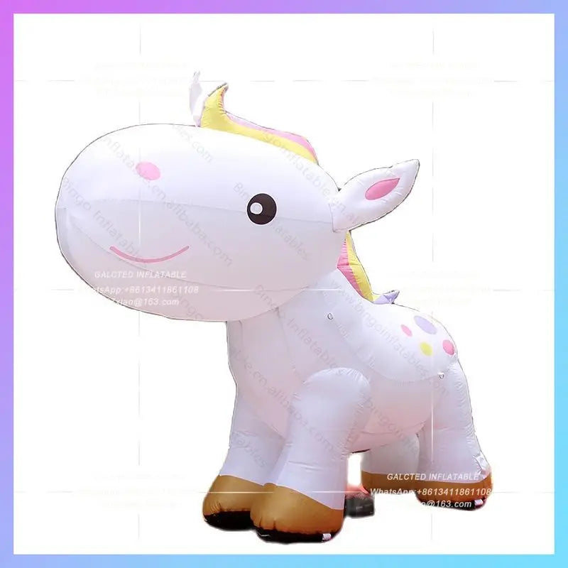 Air Unicorn Horse Balloon 3X2.6m Inflatable Horse Cartoon,Inflatables-Inflatable Toy