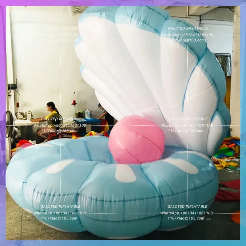 LED lighting clam sea theme Inflatable sea shell pearl inflatable toy stage activities party bar nightclub props