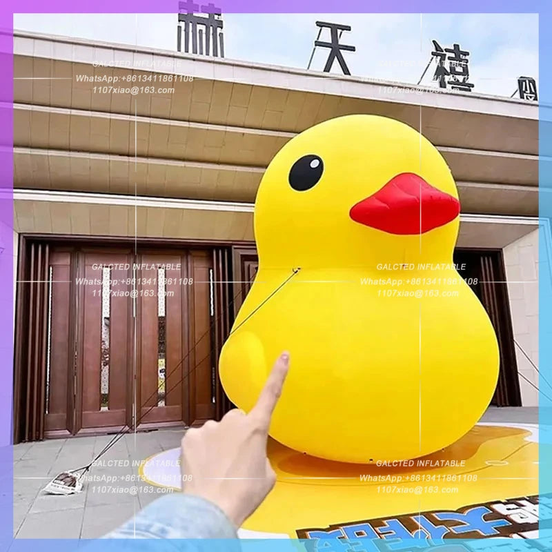 stage lighting bar cruise interactive Inflatable yellow duck air modelatmosphere foil IP customization