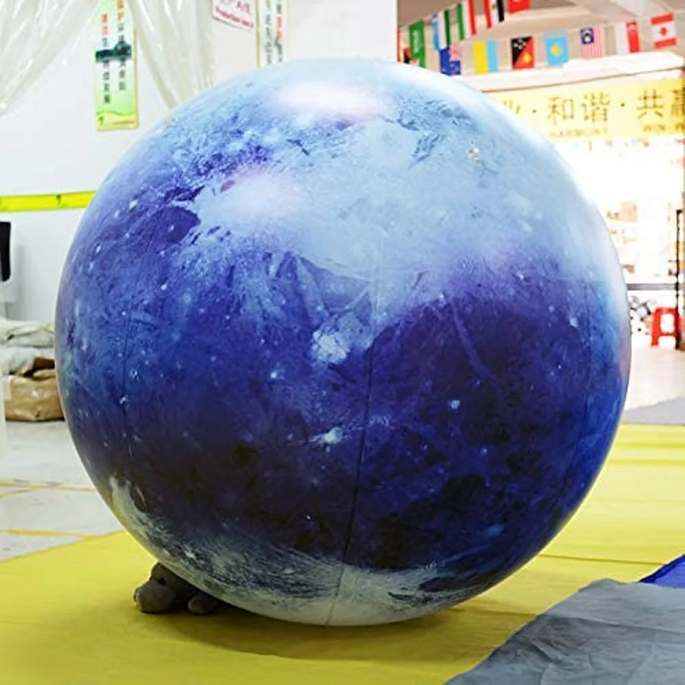 0.25mmPVC Large Inflatable Planets Solar System Inflatable Pluto Planet Balloons for Educational Institution/Planetarium