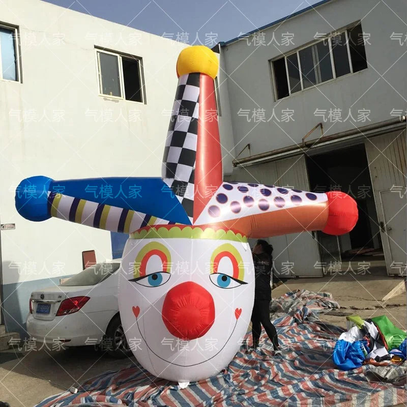 Giant Inflatable Halloween Masks - Skull, Clown, and Pumpkin Decorations for Nightclubs and Bars