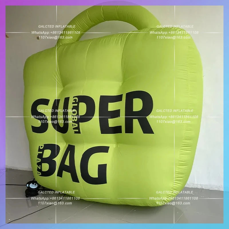 can change color custom logo city Inflatable eye-catching handbag air model landmark clocked in to take photos