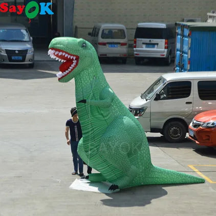 Promotion Events 3.5m/5mH Inflatable Dinosaur Decoration Giant Inflatable Cartoon Dinosaur Model for Show Advertising
