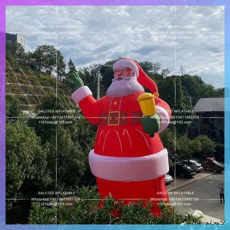 inflatable santa claus Red christmas for new year courtyard square decoration festival celebration