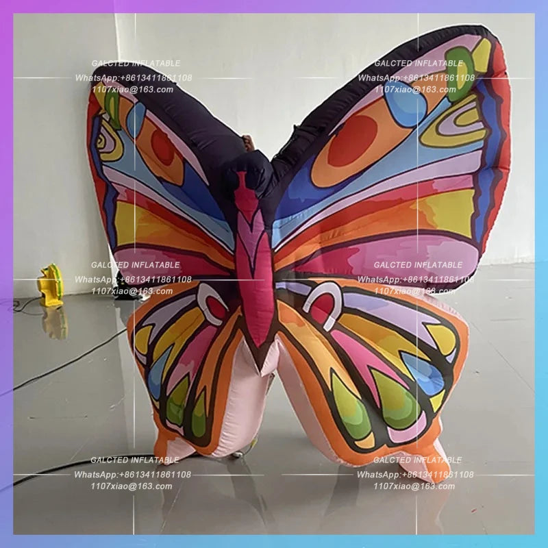 insect man back hanging shopping Inflatable simulated butterfly wings cartoon cute mall bar cruise interactive atmosphere contra