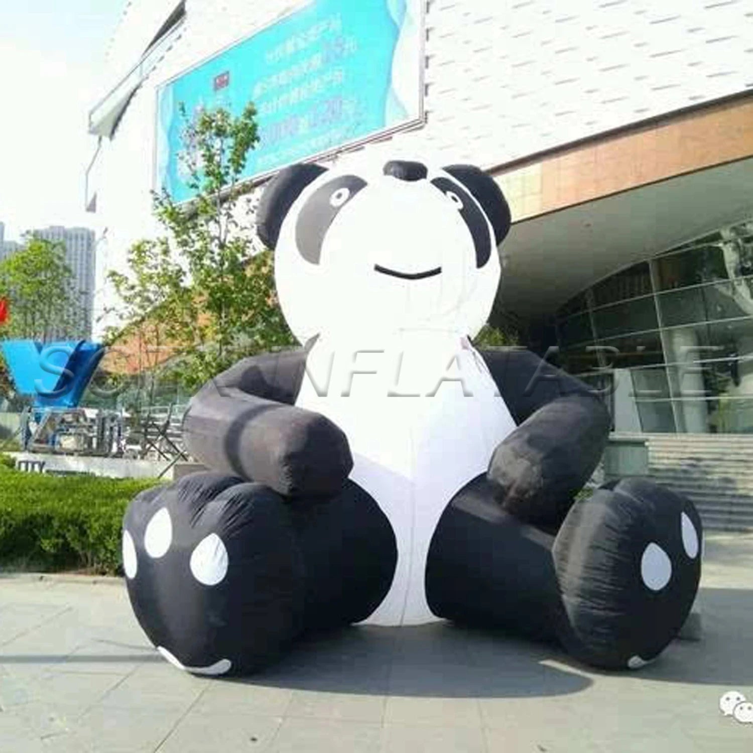 For Business Advertising 2024hot Sale Custom Cute Campaign Decorated Giant Inflatable Panda Commercial Inflatable Cartoon Mascot