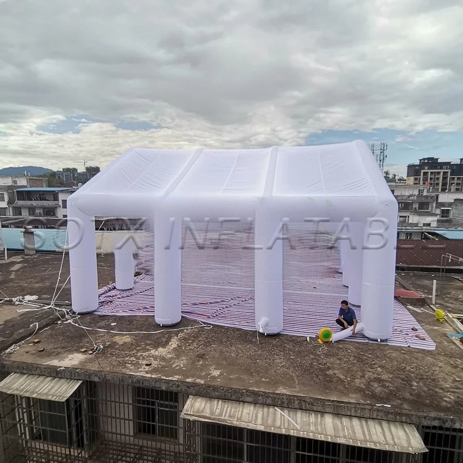 Ceremony/Business Event Exhibition Customized 10x8x6mH Giant Inflatable Wedding Tent For Wedding/School Graduation