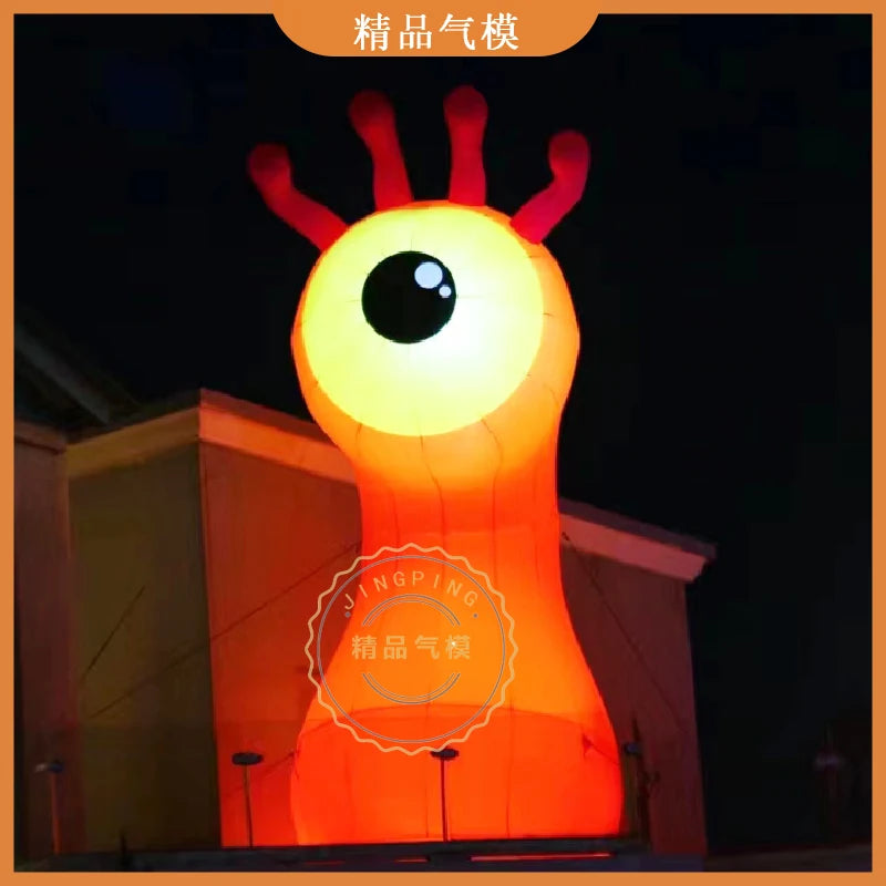 Customizable Inflatable Eyeball and Mouth Flowers - Ideal for Jungle Events, Bars, and Stage Props with Carnivorous Plant Style