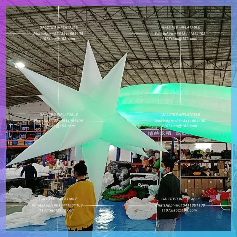 Inflatable Star Balloon With Changing Lights Customized Inflatable Meteor Walking For Event Parade Decoration-Toys
