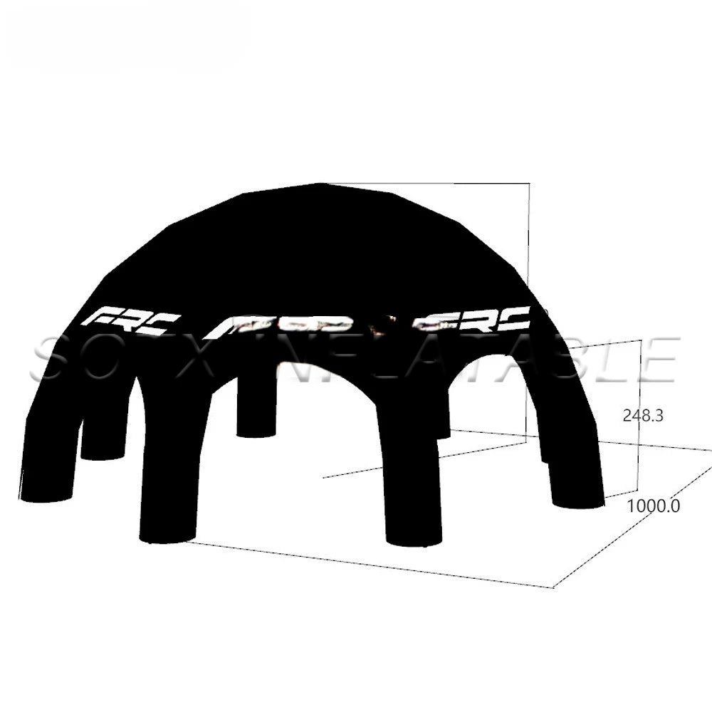 For Advertising Promotional Custom Outdoor 6 Legs Inflatable Spider Dome Tent Shade Canopy Gazebo Full Covered Event Station