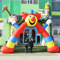 Birthday Celebration 6m Wide Clown Big Foot Inflatable Cartoon Arch,Inflatable Rainbow Arch For Opening And Kindergarten
