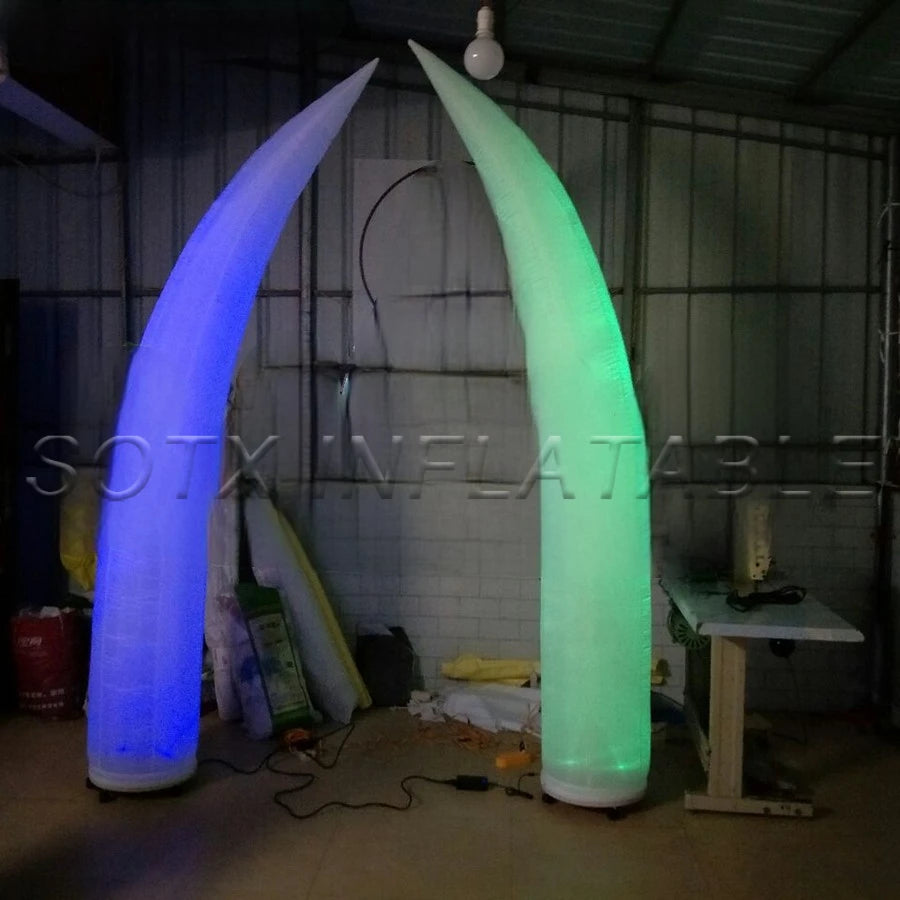 Wheels on Sale Nicely Style Ivory Pillar Illuminated Curved Cone Led Horns With Removable