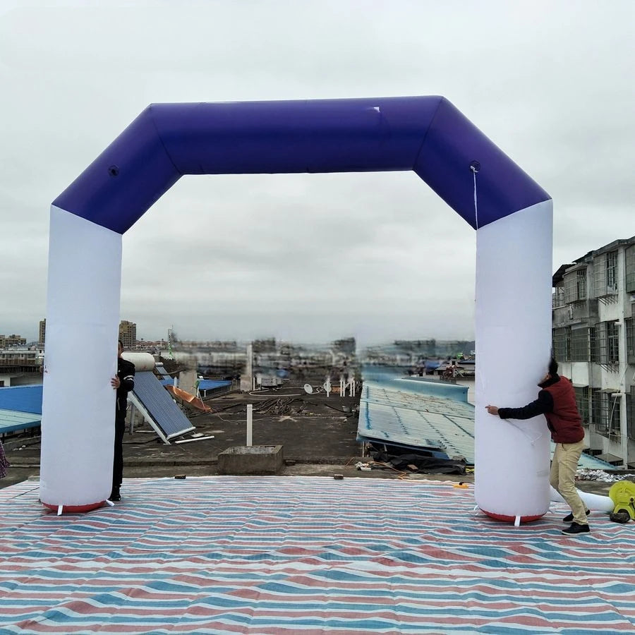 Event Supplier factory Customized start finish line arch balloon Inflatable sports Archway with free air fan by Athletic