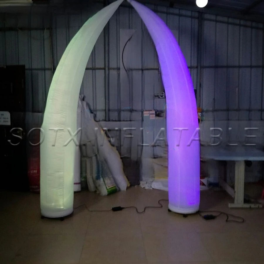 Wheels on Sale Nicely Style Ivory Pillar Illuminated Curved Cone Led Horns With Removable