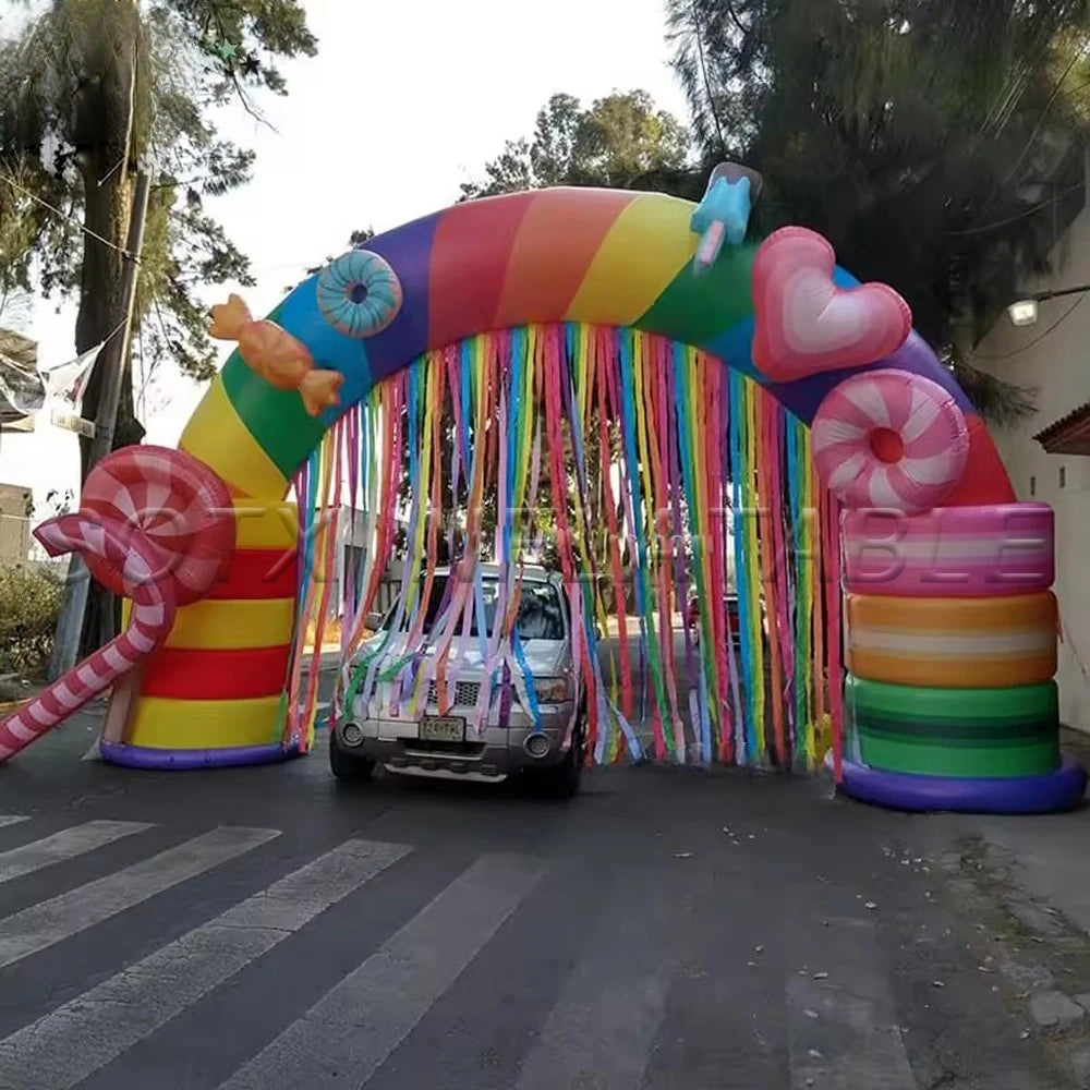 Halloween Decoration Inflatable Clown Arch Circus Entry Decor Giant Clown Model Entrance Archway Welcome Door Gate For