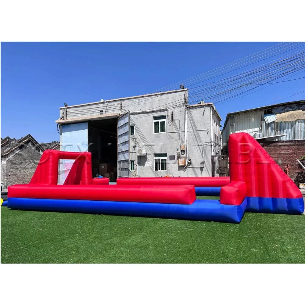 Playground For Shooting Game Giant Inflatable Soccer Field Football Pitch Sport Bumper Ball Inflatable Soccer Paintball Area