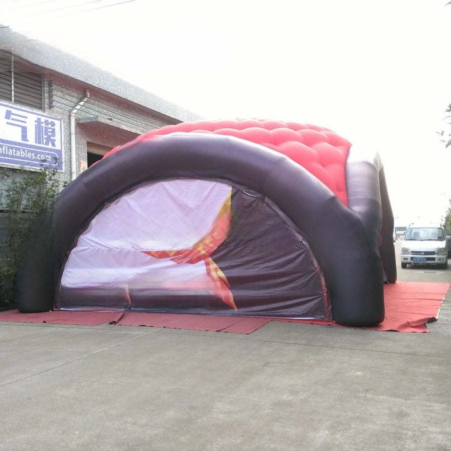 door curtains for sale Customized 7x7m printing Advertising inflatable dome,inflatable marquee with 4 beams and removable