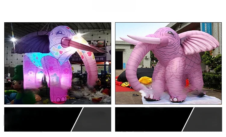 Inflatable Toys Elephant 2 Meters High Large Cartoon Animal Balloon Toy For Decoration-toys