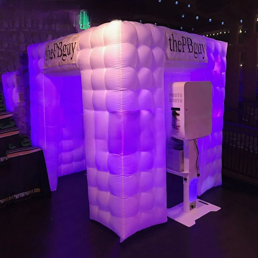 professional supplier Mobile Led bulb inflatable digital photo booth,photo party cube with free air blower by most