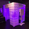 professional supplier Mobile Led bulb inflatable digital photo booth,photo party cube with free air blower by most
