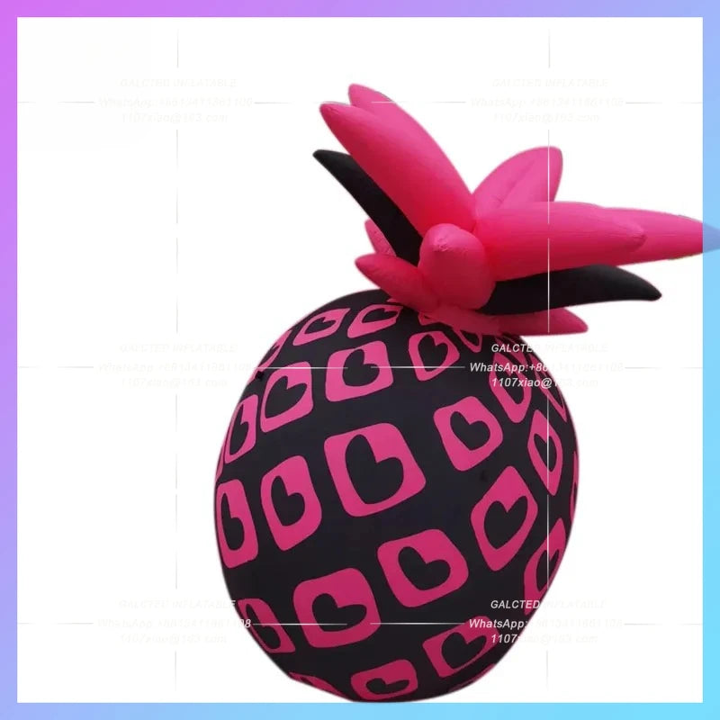 Pink Love music festival wacky Inflatable Black Pineapple personality prank model