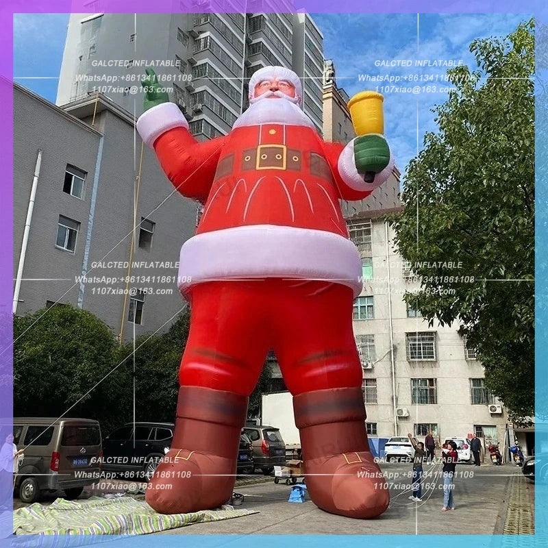 inflatable santa claus Red christmas for new year courtyard square decoration festival celebration