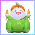 green food advertising cartoon 4meter customize inflatable wheat farmer plant yard wheat man for farm autumn theme activity