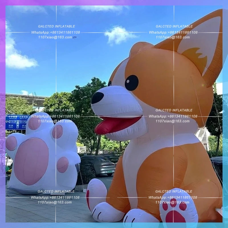 Inflatable Animal for Advertising Lovely Inflatable Pet Dog Customize Decoration Cute Cartoon Dog Inflatable