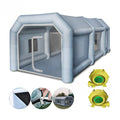 Cabin With 2 Blowers Multicolors Blow Up 26x13x10ft Inflatable Spray Paint Booth Tent For Car Truck Portable