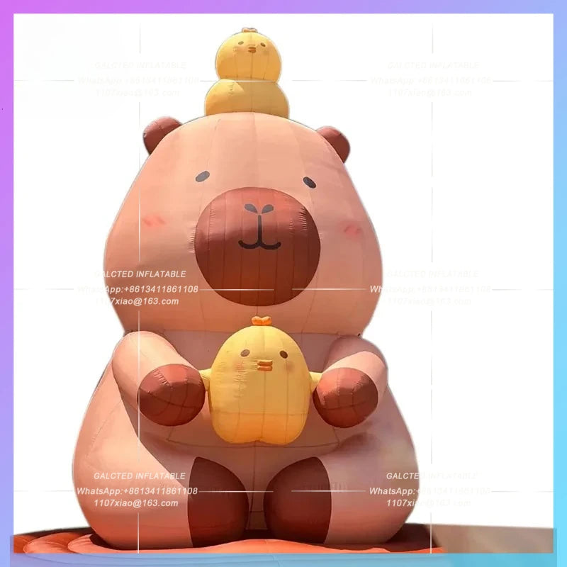 summer animal parent-child inflatable capybara  education interaction