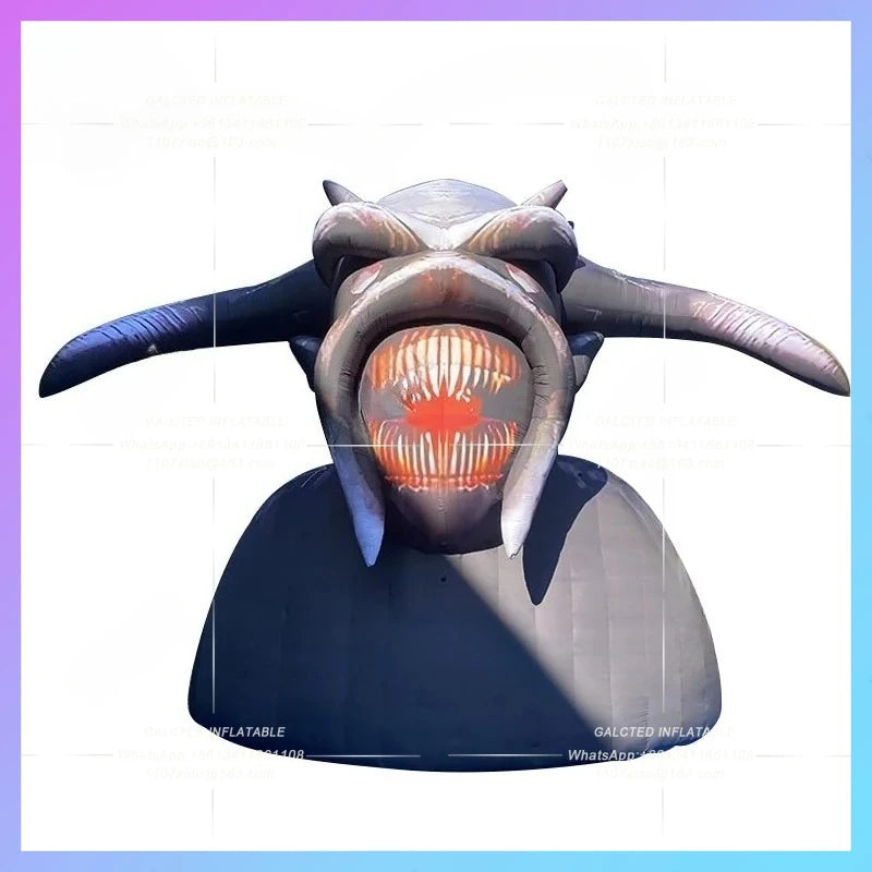 Devil Model Horn Horn Hell Fiend Inflatable simulation western  IP Halloween theme park horror atmosphere game props