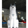 with blower Inflatable Husky Dog Professional Supplier Christmas Balloon Dog Christmas Inflatable Decorations for advertising