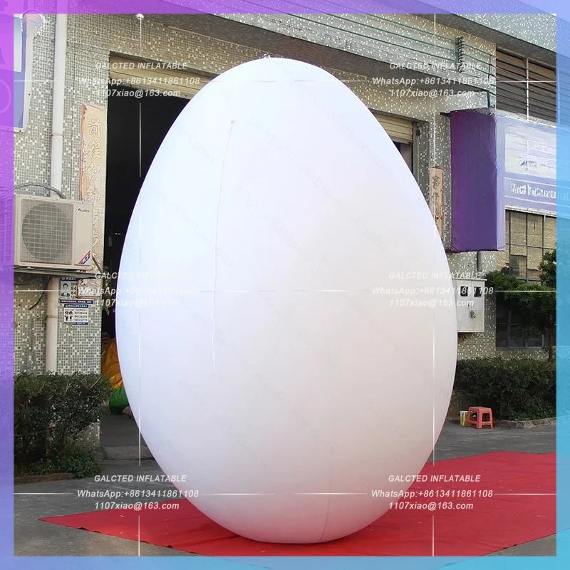 Airtight Egg Replica Giant 3.5m Height  For Event Decoration Easter PVC Air Sealed Egg Inflatable Toy