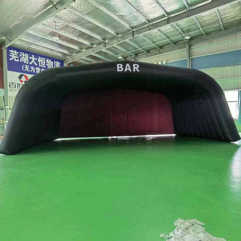 Event Tent Dj Backdrop Props Bespoke Inflatable Stage Cover With Big Opening Blow Up Inflatable Stage Roof Outdoor