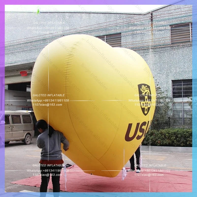 Inflatable Heart for Advertising 3m Inflatable Heart Balloon for Valentine's day Airtight - Toy