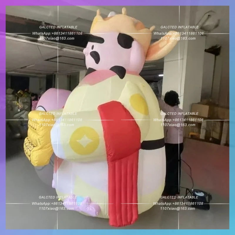 inflatable god of wealth chinese year Chinatown new year festival  hometown lucky cartoon man for spring activity decoration