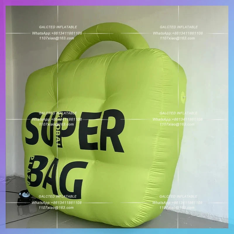 can change color custom logo city Inflatable eye-catching handbag air model landmark clocked in to take photos