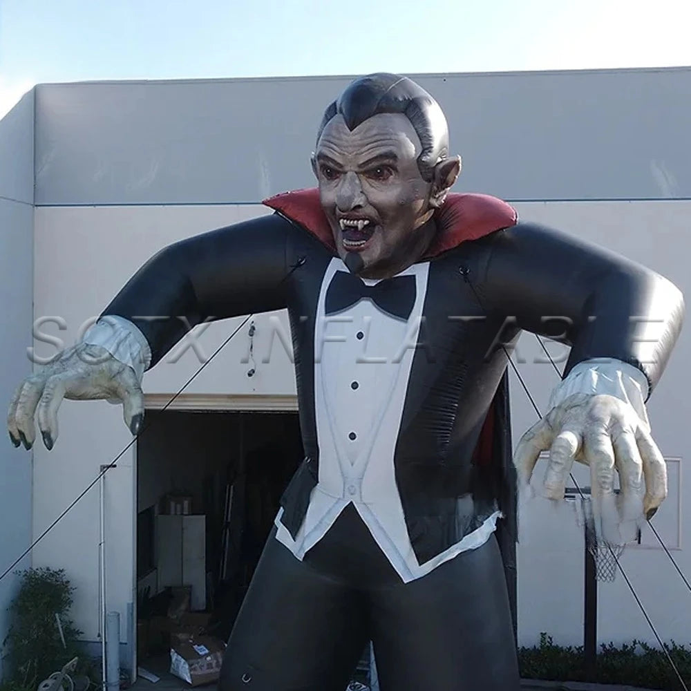 Yard Decoration Scary Halloween Characters Giant Inflatable Dracula Customized Inflatable Halloween Vampire For Outdoor Party