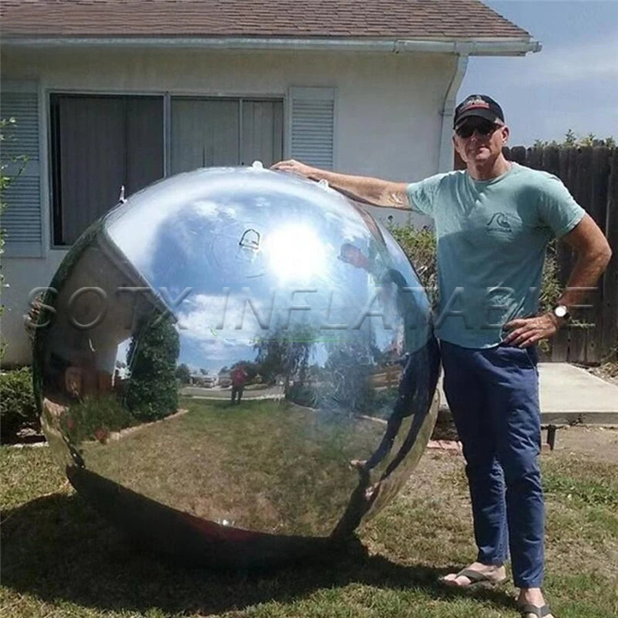 Disco Nightclub Party Decoration 2023 New Design Inflatable Mirror Ball Inflatable Mirror Spheres Reflective Balloon For