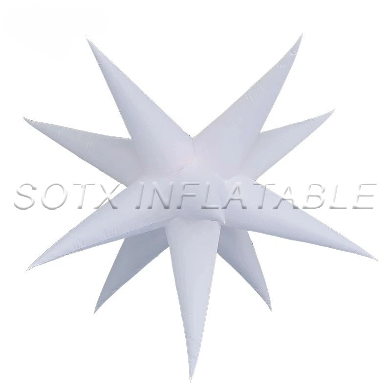 Event Bar Advertising Show Giant Inflatable Star Decorations Inflatable Hanging Star with Remote Controller Air Blower for