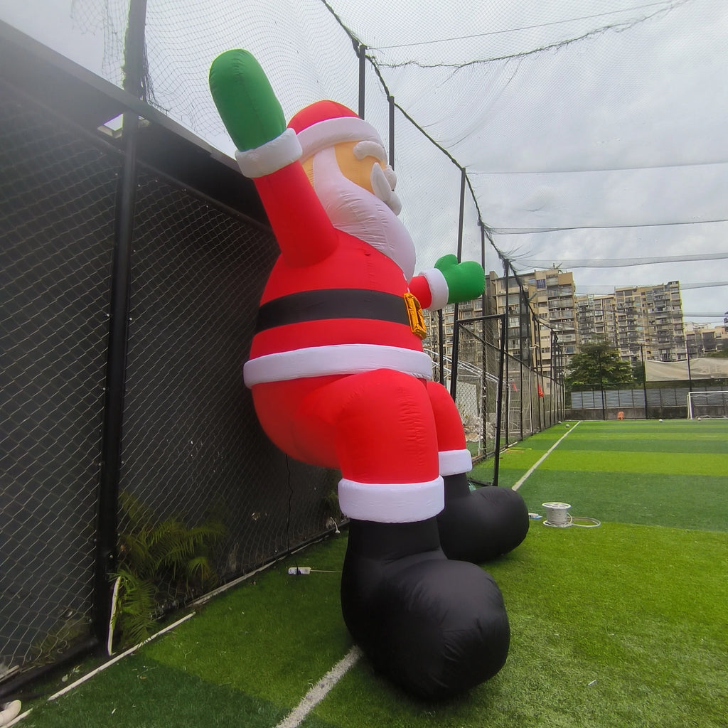 Inflatable Santa Claus With Blower Giant Outdoor Advertising Display For Christmas Decoration And Event
