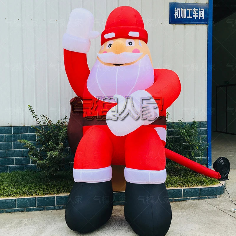 Inflatable Christmas Santa Claus Snowman - Holiday Decoration Props for Malls, Sales Offices, and Scenic Spots