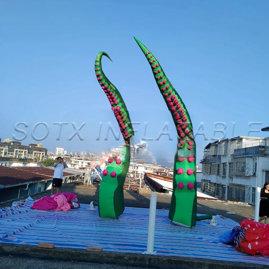Music Festival Disco Prop Giant 6mH Inflatable Monster Octopus Tentacles Inflatable Tentacle Arms Legs for Party Decoration