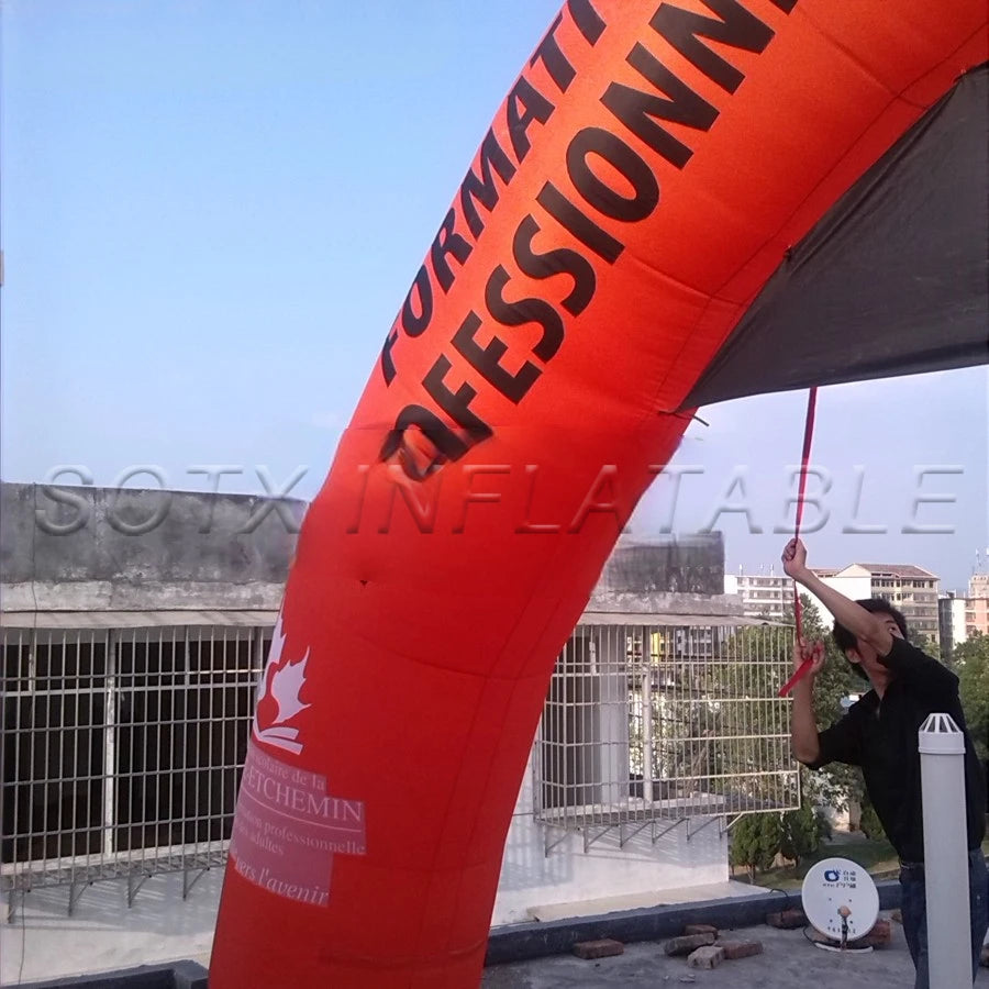 Removable Banners on Sale 10x5.4m Printing 3d Billboard Arches Inflatable Start Finish Line Arch Door with