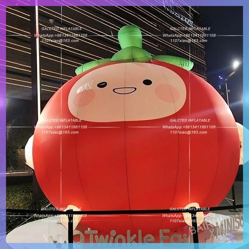 Inflatable Cartoon Character Outdoor Event Decoration Advertising  Inflatable Tomato Cartoon Character Model for Sale