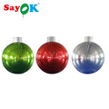 Large PVC Inflatable Mirror Ball with Hat Inflatable Mirror Balloons for Party Show Commercial Advertising Decoration
