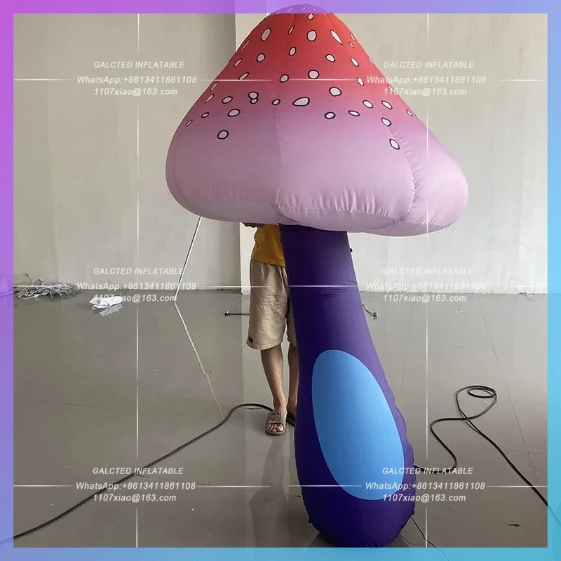 luminescent plant simulation jungle Inflatable mushroom gas model theme park party atmosphere layout camping lawn custom props