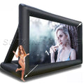 Cinema With Fan Outdoor Inflatable Movie Screen 14/16ft Projector Movie Film Screen For Home Backyard Party Games Theater