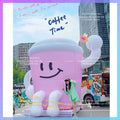 Festival Barbecue Street Large-scale Beer Festival Music Inflatable Beer Cup Air Model Draft Beer Cup air model drainage lightin