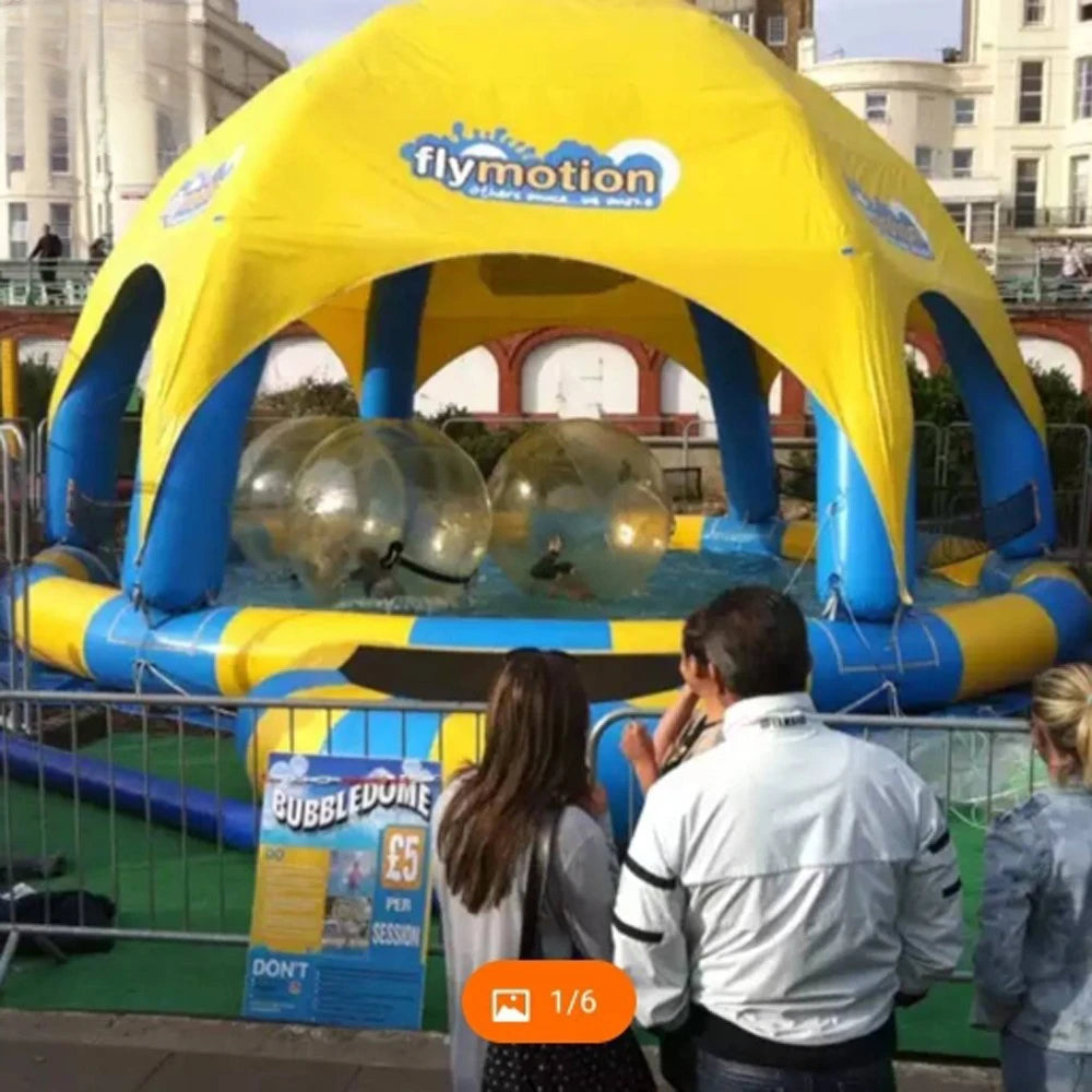 Kids Water Balls Game 2024 Indoor Outdoor Circular Inflatable Swimming Pool With Dome Tent Cover For